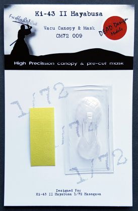 1:72 Nakajima Ki-43-II Vacu Canopy & Mask Hasegawa