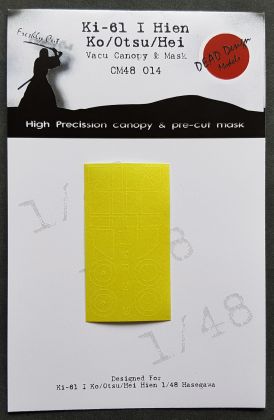 1:48 Kawasaki Ki-61-I Hien Ko/Otsu/Hei Vacform Canopy & Mask Hasegawa