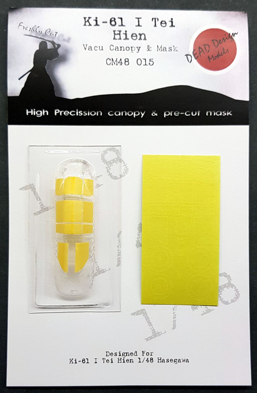 1:48 Kawasaki Ki-61-I Tei Hein Canopy & Mask - Hasegawa