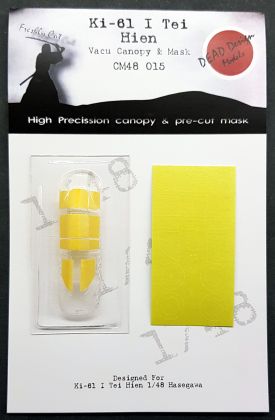 1:48 Kawasaki Ki-61-I Tei Hein Canopy & Mask - Hasegawa