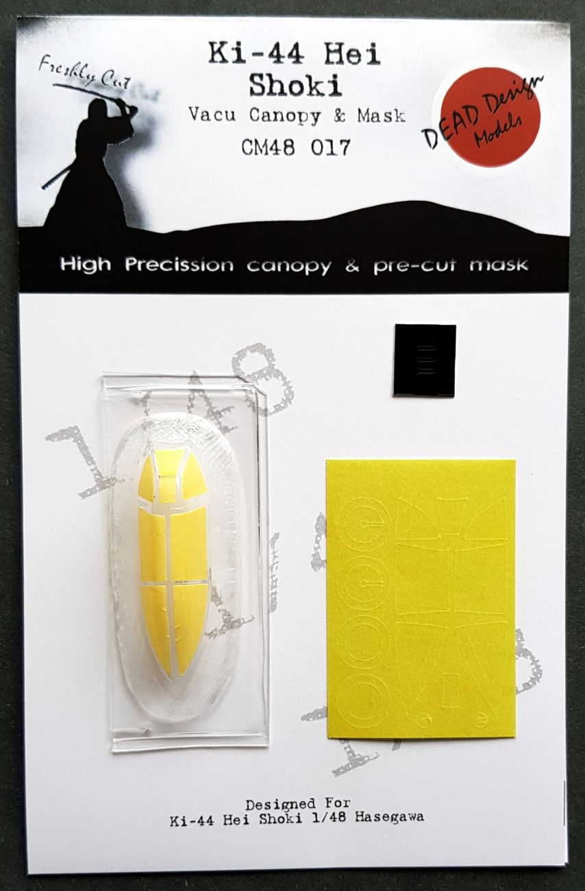 1:48 Nakajima Ki-44 Hei Vacu Canopy & Mask Hasegawa