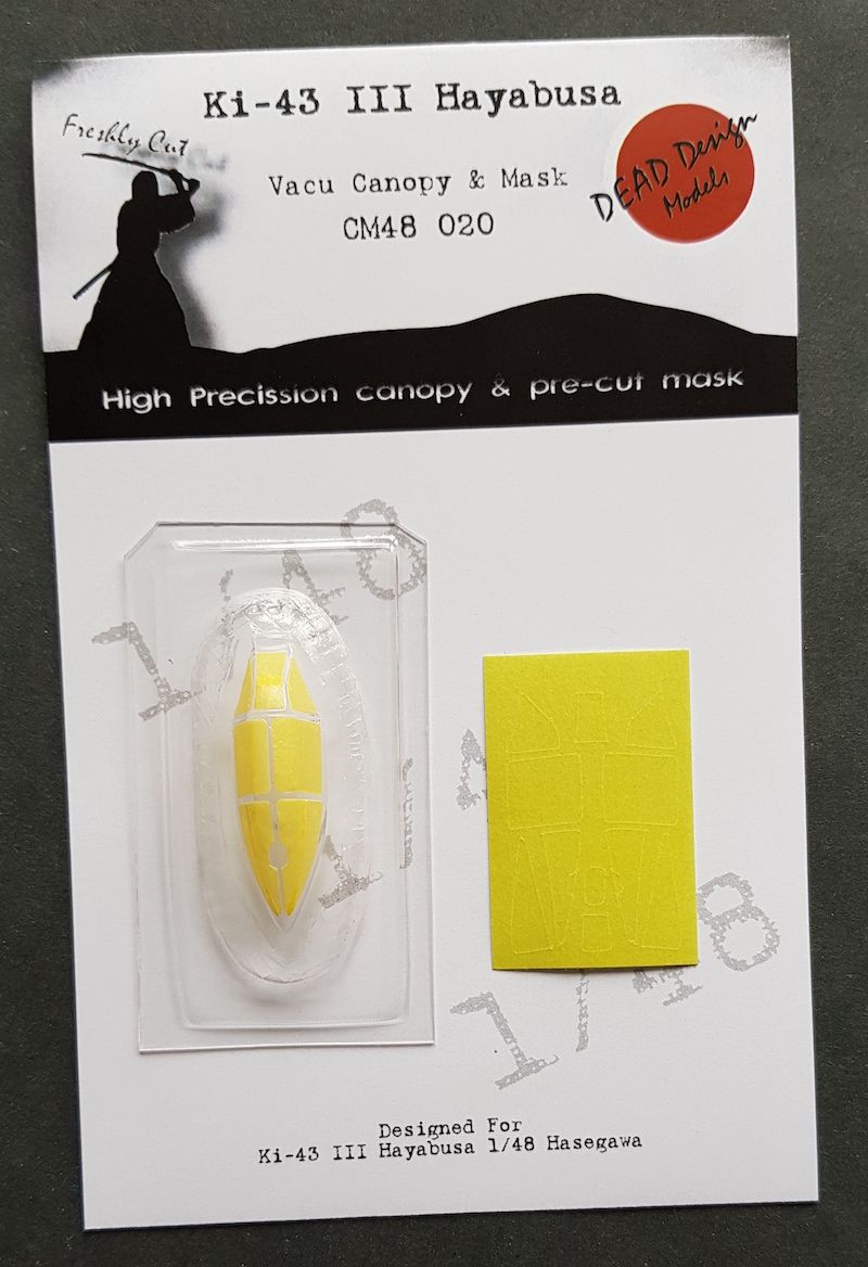 1:48 Nakajima Ki-43-III Vacu Canopy & Mask Hasegawa