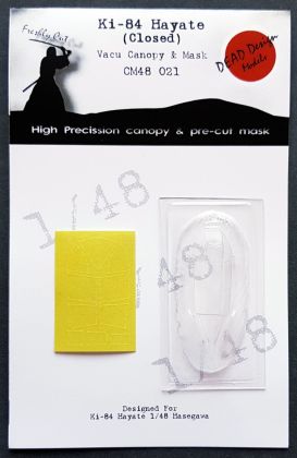 1:48 Nakajima Ki-84 Vacu Canopy & Mask Closed Hasegawa