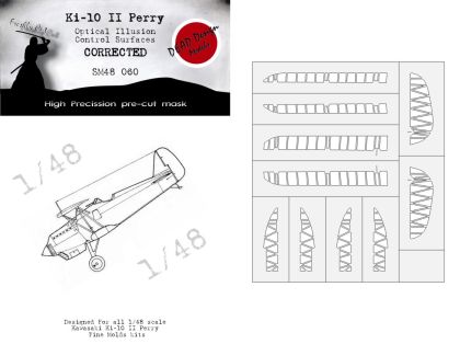 1:48 Ki-10 II Perry Optical Illusion Control Surfaces CORRECTED (Fine Molds)