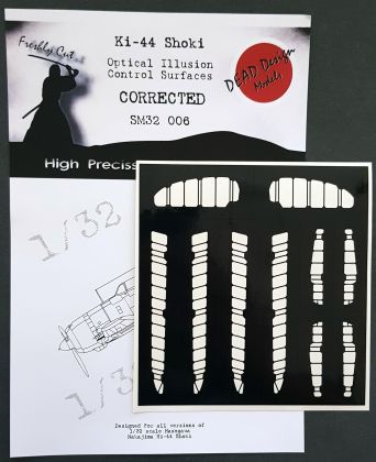 1:32 Nakajima Ki-44 Shoki Control Surfaces Hasegawa