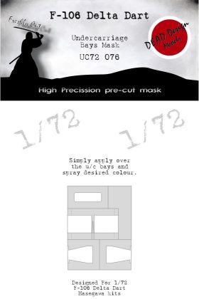 1:72  Convair F-106 Delta Dart - Under Carriage Bays Mask Hasegawa 