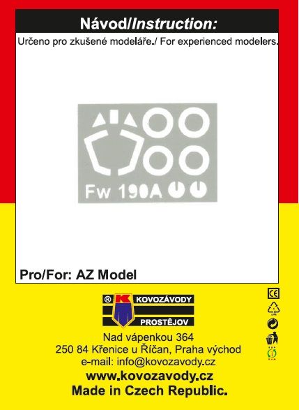 1:72 Focke Wulf Fw 109A ( Mask for canopy and wheels)