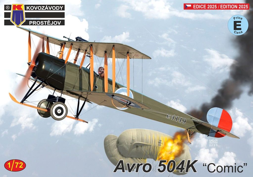1:72 Avro 504K Comic
