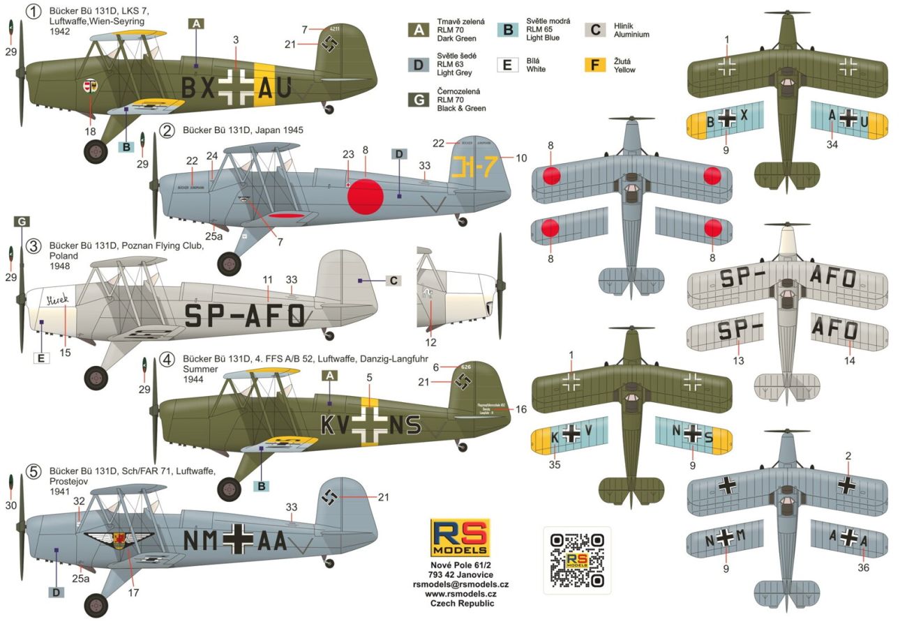1:48 Bücker Bü 131D