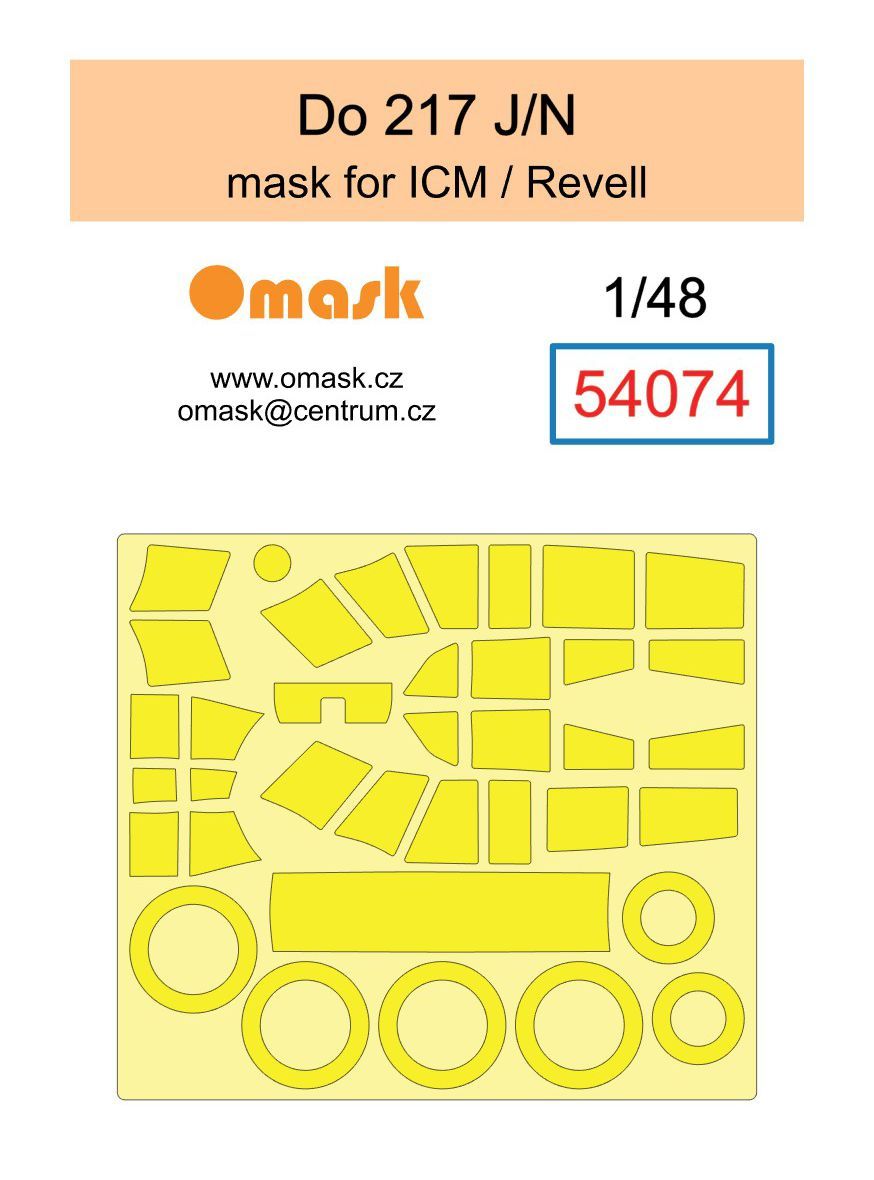 1:48 Do 217 J/N mask (for ICM/Revell)
