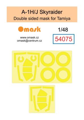 1:48 A-1H/J Skyraider double sided mask (for Tamiya)