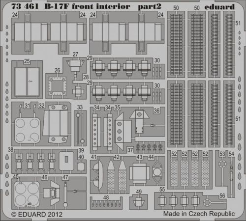 1:72 B-17F Flying Fortress front interior