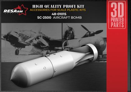 1:48 SC-2500 Cylindrical high-explosive bomb