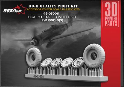 1:48 FW-190 D Wheels under load