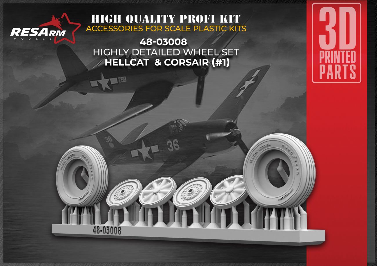1:48 HELLCAT CORSAIR / var 1 Wheels under load