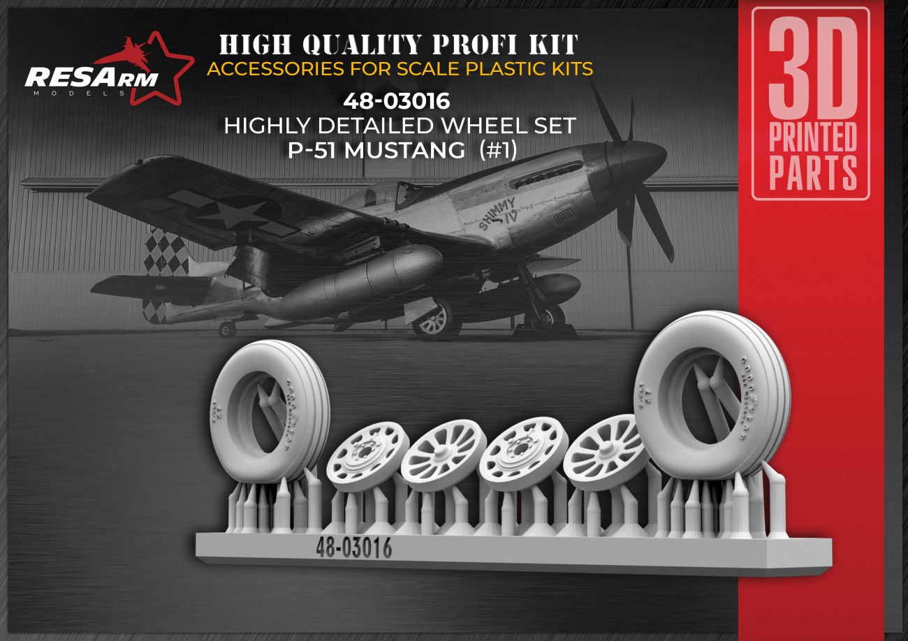1:48 P-51 Mustang Wheels under load
