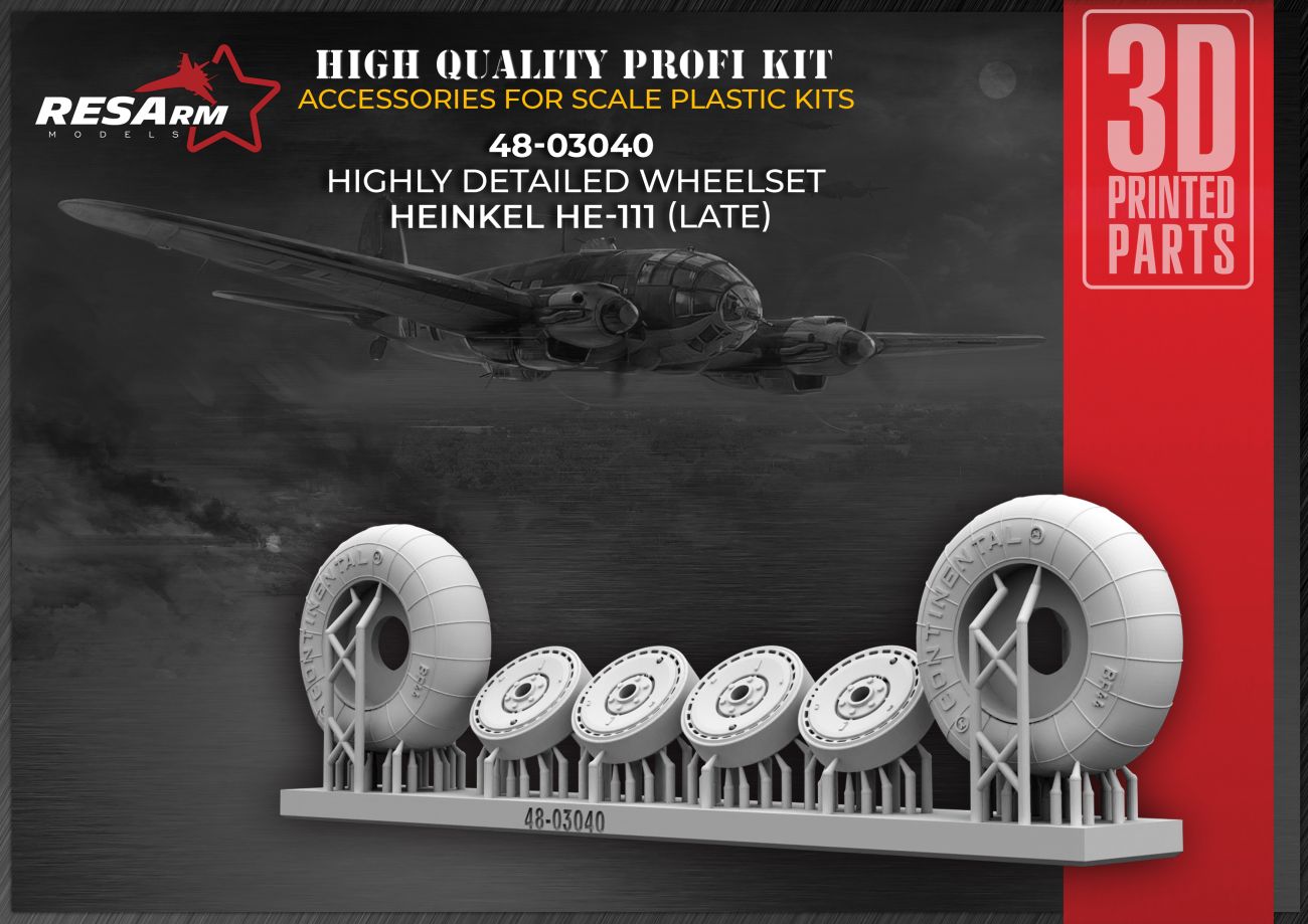 1:48 He-111 (Late) Wheels under load