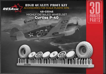 1:48 Curtiss P-40 Wheels under load