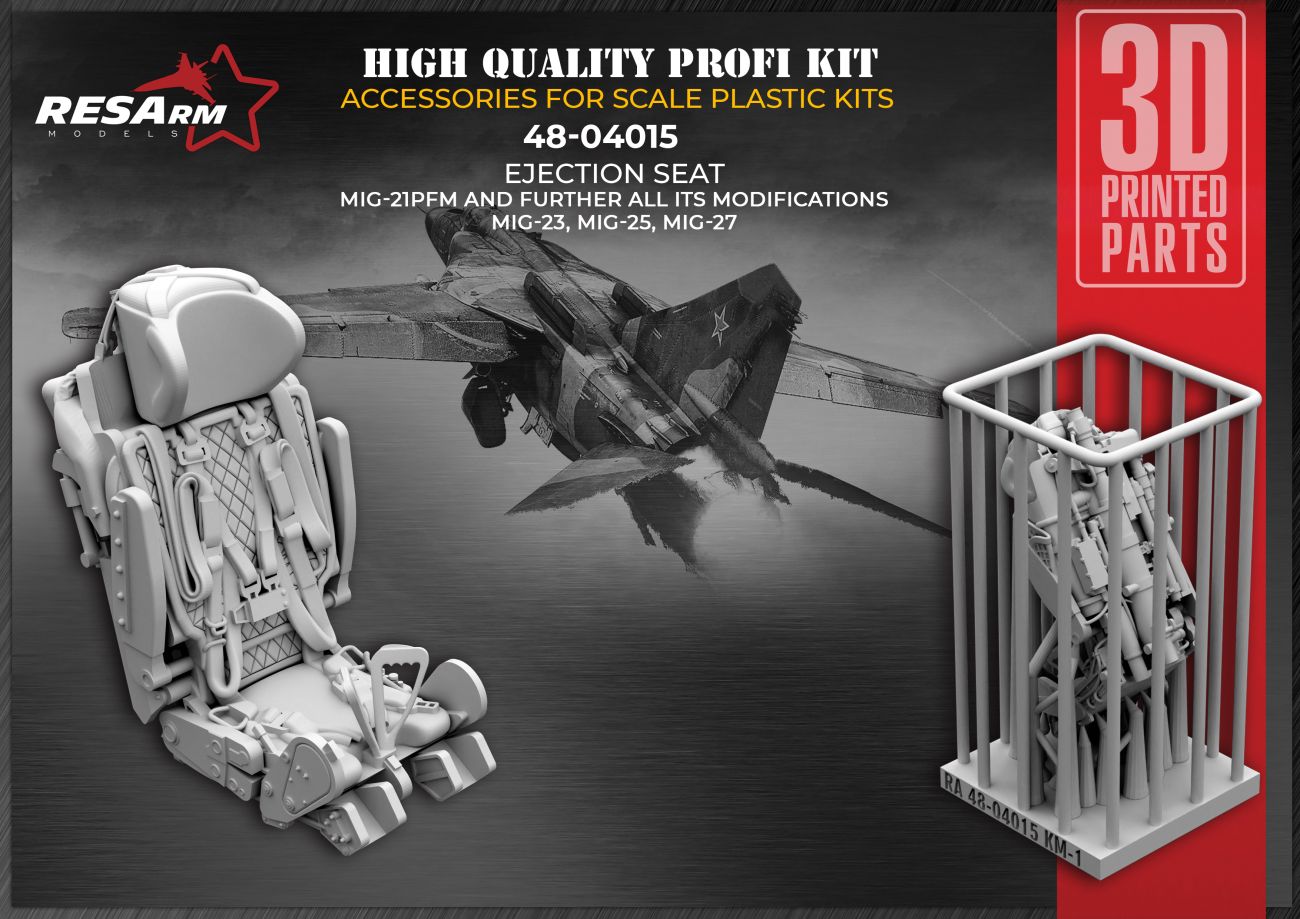 1:48 Ejection seat for MiG-21PFM, Mig-23/25/27