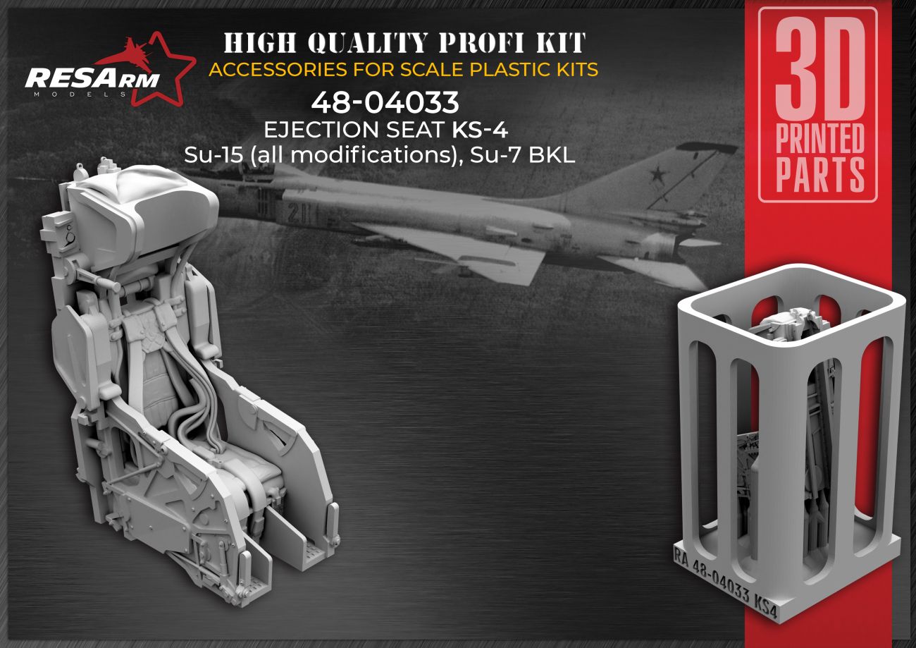 1:48 Ejection seat KS-4, for Su-15, Su-7 BLK