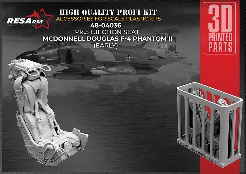1:48 Mk-5 F4 Phantom II (early) catapult seat