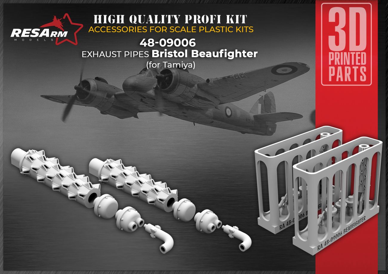 1:48 BRISTOL BEAUFIGHTER exhaust pipe