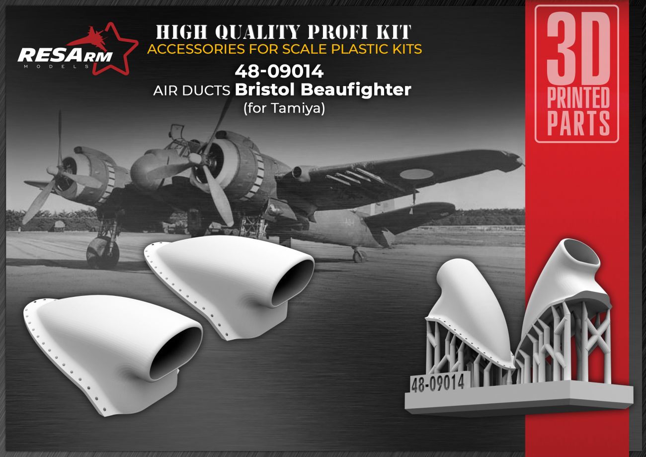 1:48 Bristol Beaufighter Air Duct (for Tamiya)