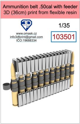 1:35 ammunition belt .50cal with feeder