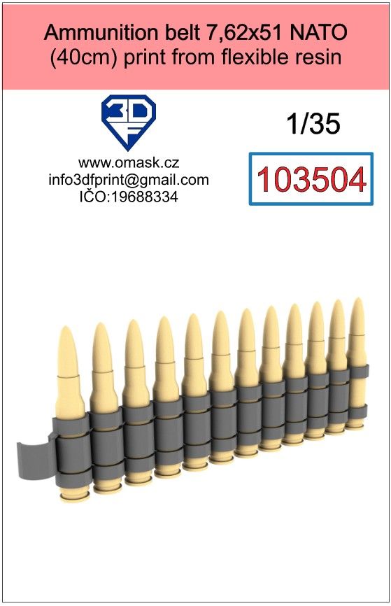 1:35 ammunition belt 7,62x51 NATO