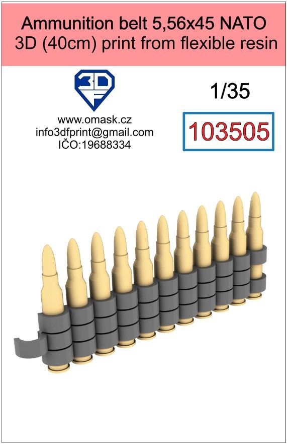 1:35 ammunition belt 5,56x45 NATO