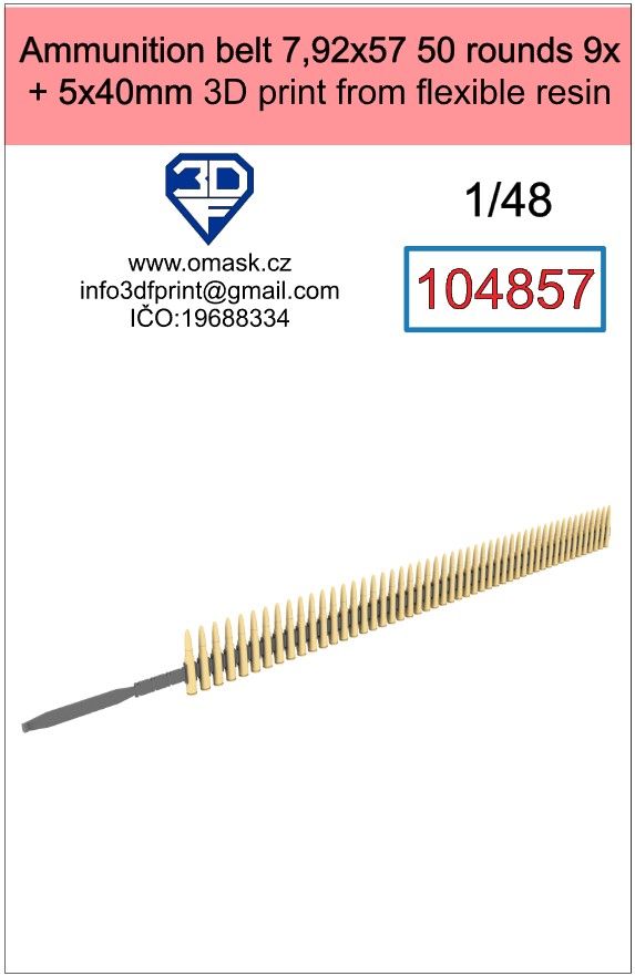 1:48 ammunition belt 7.92x57