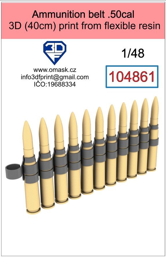 1:48 ammunition belt .50cal
