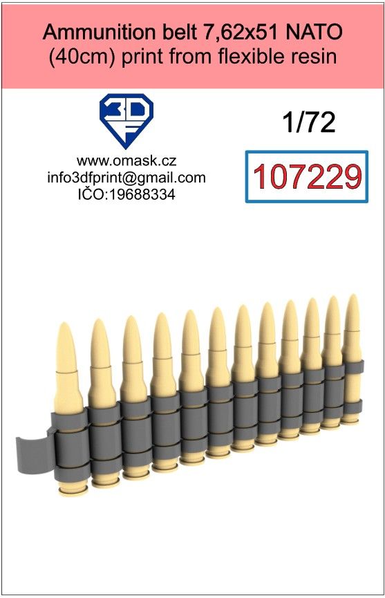 1:72 ammunition belt 7,62x51 NATO