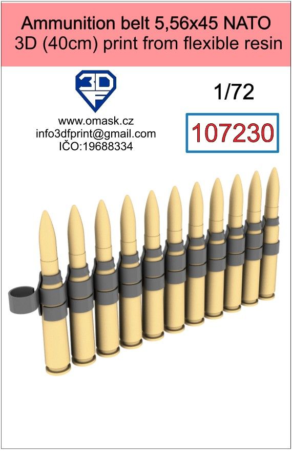 1:72 ammunition belt 5,56x45 NATO