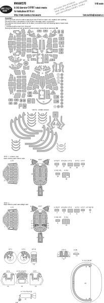 1:48 B-24D Liberator EXPERT kabuki masks