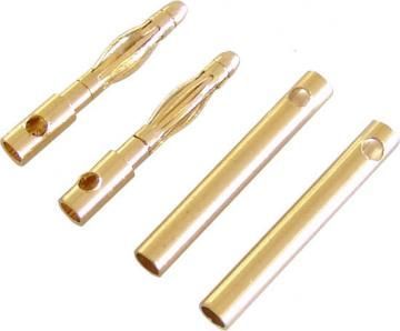 Konektor zlacený 2mm s domečkem