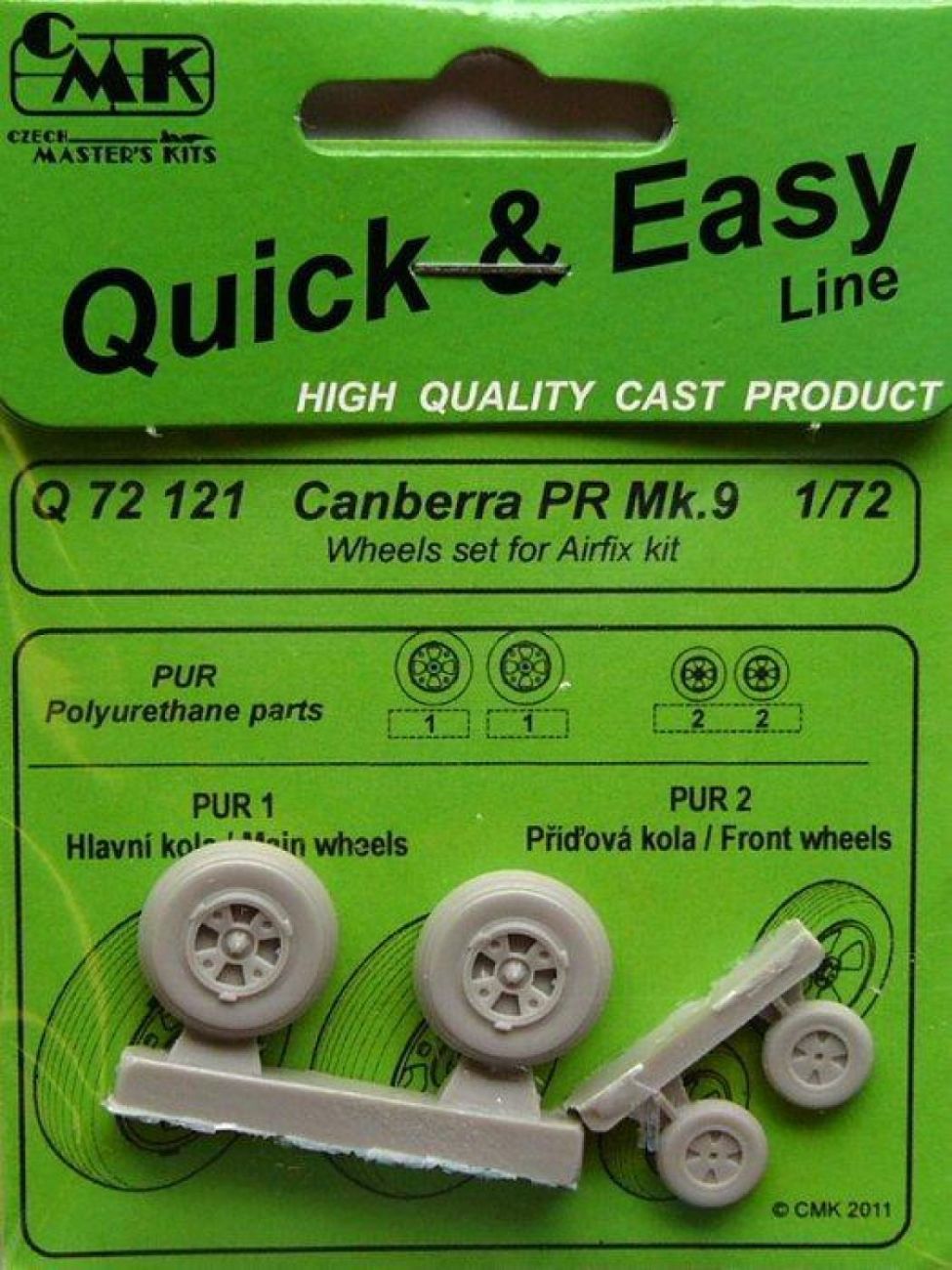 1:72 Canberra PR.9 Wheels set for Airf.