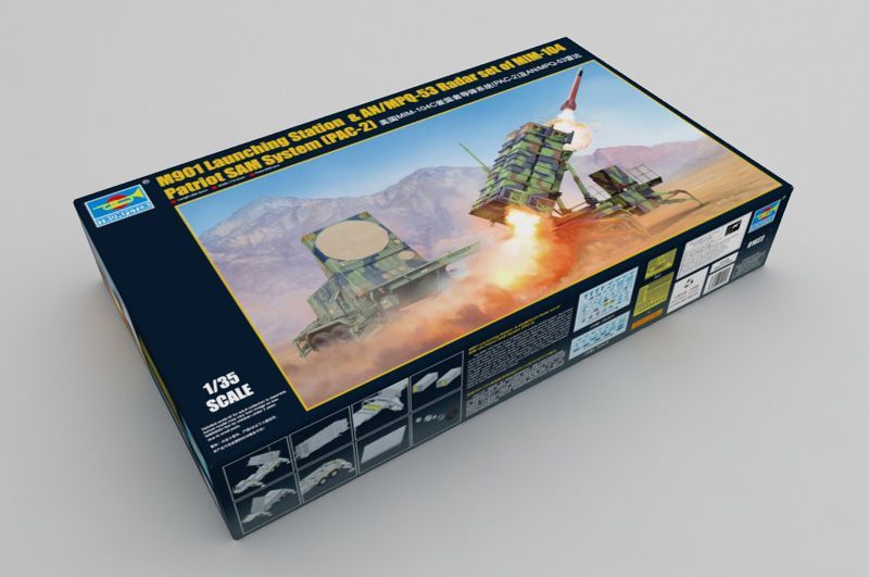 1:35 M901 Launching Station &AN/MPQ-53 Radar Radar set of MIM-104 Patriot SAM System (PAC-2)