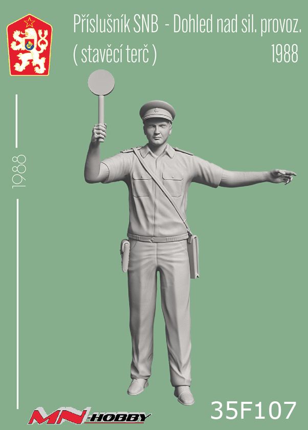 1:35 Příslušník SNB-dohled nad sil.provoz. 1988 (stavěcí terč)