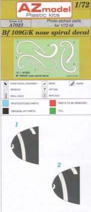 1:72 Bf 109G/K nose spiral decal