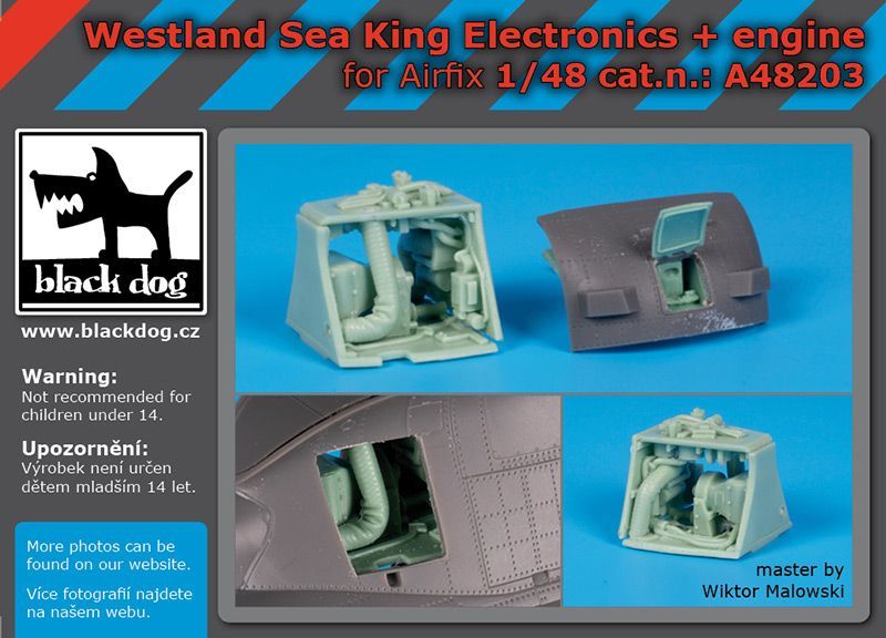 1:48 Westland Sea King electronics + engine