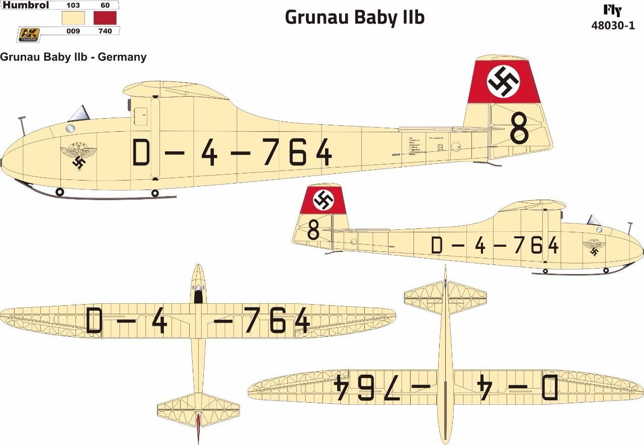 1:48 Grunau Baby IIb NSFK 1, NSFK 2