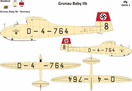 1:48 Grunau Baby IIb NSFK 1, NSFK 2