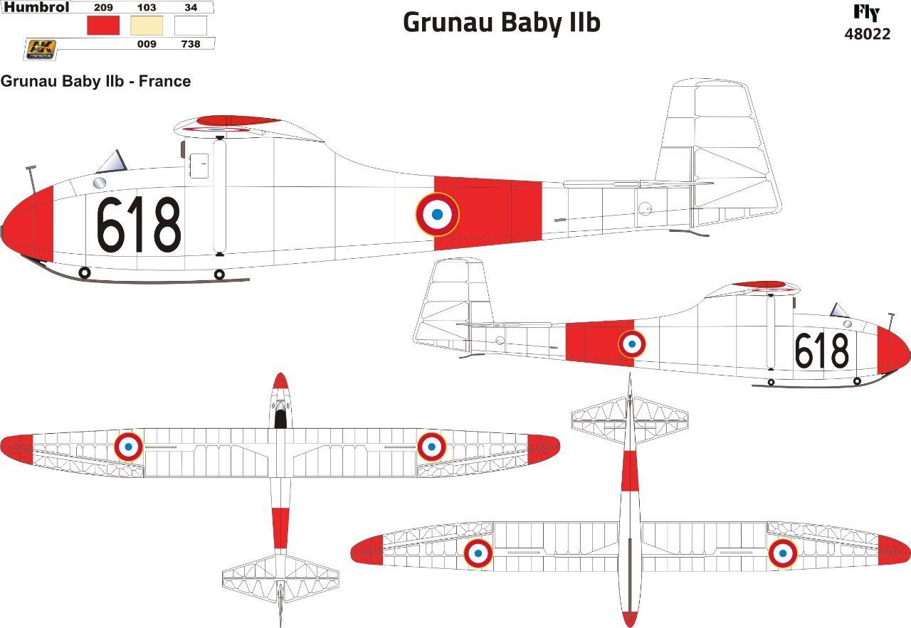 1:48 Grunau Baby IIb France 1