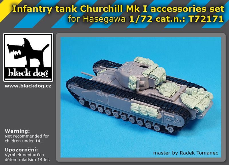 1:72 Infantry tank Churchil Mk I accessories set
