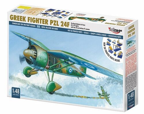 1:48 Greek Fighter PZL 24F w/ 20mm Oerlikon