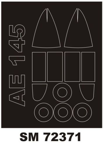 1:72 Aero Ae-145 - Mini Paint Mask Set (for Kovozavody Prostejov Kits)