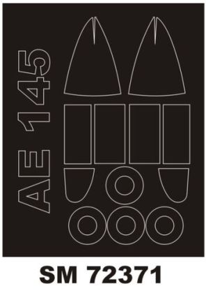 1:72 Aero Ae-145 - Mini Paint Mask Set (for Kovozavody Prostejov Kits)