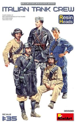 1:35 Italian Tank Crew. Resin Heads