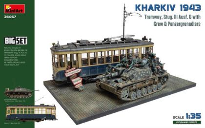 1:35 Kharkiv 1943: Tram & Stug. III Ausf. G w/Crew. BIG SET